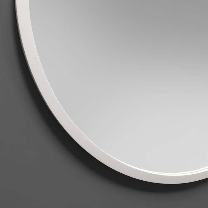 Biała rama lustra Scandi ma 20 mm szerokości, GieraDesign