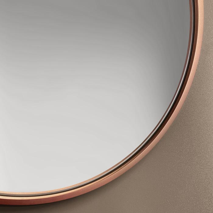 miedziana rama lustra Scandi Slim ma 10 mm szerokości, GieraDesign
