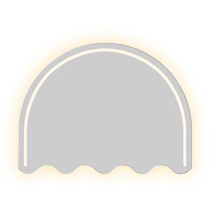 Lomi - półokrągłe lustro do makijażu. GieraDesign
