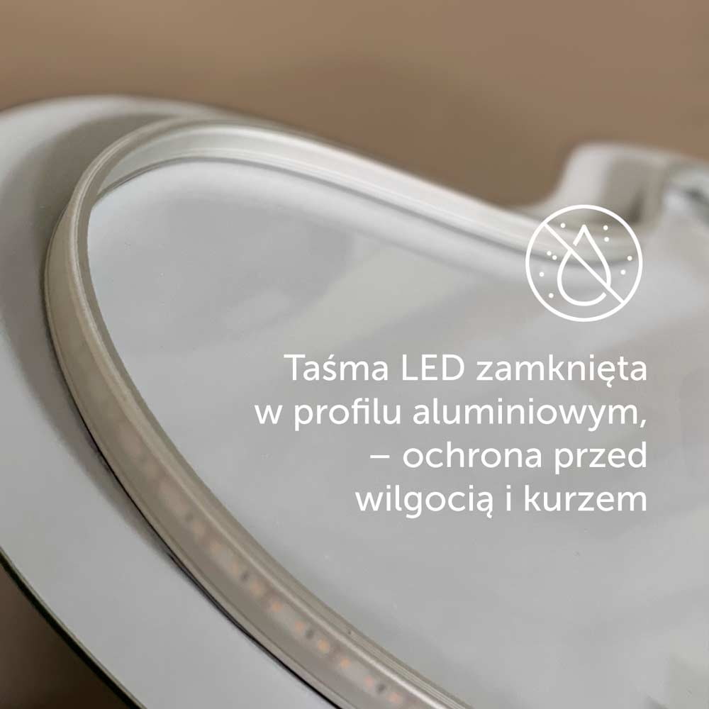Profil aluminiowy osłaniający taśmę LED. GieraDesign